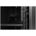 Szafa stojąca RACK 19" 42U 800x800mm drzwi szklane wyposażona czarna GT
