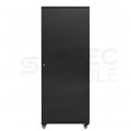 Szafa stojąca RACK 19" 42U 800x800mm drzwi szklane wyposażona czarna GT
