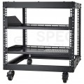 Szafa stojąca, rama OPEN RACK 19" 9U regulowana 584,2-1016mm czarna