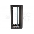 Szafa wisząca RACK 10" 12U 300mm drzwi szklane czarna NEKU TS