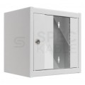 Szafa wisząca RACK 10" 4,5U 300mm drzwi szklane szara NETRACK S-Line
