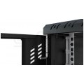 Szafa wisząca RACK 10" 4U 300mm drzwi szklane czarna