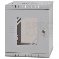 Szafa wisząca RACK 10" 6U 280mm drzwi szklane szara NEKU