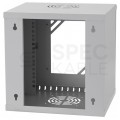 Szafa wisząca RACK 10" 6U 280mm drzwi szklane szara NEKU