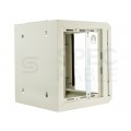 Szafa wisząca RACK 10" 6U 300mm drzwi szklane szara NEKU TS