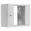 Szafa wisząca RACK 10" 6U 300mm drzwi szklane szara NETRACK S-Line