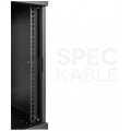 Szafa wisząca RACK 10" 9U 300mm drzwi szklane czarna
