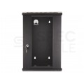 Szafa wisząca RACK 10" 9U 300mm drzwi szklane czarna NEKU TS