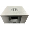 Szafa wisząca RACK 10" 9U 300mm drzwi szklane szara NETRACK S-Line