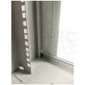 Szafa wisząca RACK 10" 9U 300mm drzwi szklane szara NETRACK S-Line
