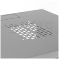 Szafa wisząca RACK 10" 9U 300mm drzwi szklane szara Polska Szafa Rack