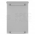 Szafa wisząca RACK 19" 12U 430mm zewnętrzna hermetyczna drzwi pełne z zamkiem szara IP55 NEKU
