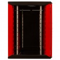 Szafa wisząca RACK 19" 12U 450mm drzwi szklane czerwono-czarna GT