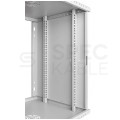 Szafa wisząca RACK 19" 12U 450mm drzwi szklane szara BOX