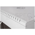 Szafa wisząca RACK 19" 12U 450mm drzwi szklane szara BOX