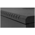 Szafa wisząca RACK 19" 12U 600mm drzwi szklane czarna BOX
