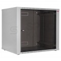 Szafa wisząca RACK 19" 12U 600mm drzwi szklane szara Polska Szafa Rack