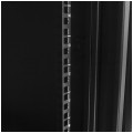 Szafa wisząca RACK 19" 15U 450mm drzwi szklane czarna GTS zdejmowane boki Seria AD