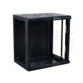 Szafa wisząca RACK 19" 15U 450mm drzwi szklane czarna NEKU TS BOX