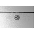 Szafa wisząca RACK 19" 15U 450mm drzwi szklane + otwierane boki szara Polska Szafa Rack