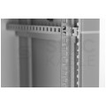 Szafa wisząca RACK 19" 15U 450mm drzwi szklane + otwierane boki szara Polska Szafa Rack