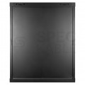 Szafa wisząca RACK 19" 15U 600mm drzwi szklane czarna GTS zdejmowane boki Seria AD