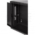 Szafa wisząca RACK 19" 3U typu skrzynka uniwersalna TPR 180mm czarna CATV