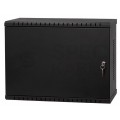 Szafa wisząca RACK 19" 3U typu skrzynka uniwersalna TPR 180mm czarna CATV