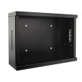 Szafa wisząca RACK 19" 3U typu skrzynka uniwersalna TPR 180mm czarna CATV NEKU