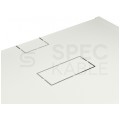 Szafa wisząca RACK 19" 4,5U 350mm drzwi szklane szara NEKU