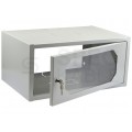 Szafa wisząca RACK 19" 4,5U 350mm drzwi szklane szara NEKU