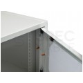 Szafa wisząca RACK 19" 4,5U 350mm drzwi szklane szara NEKU