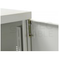 Szafa wisząca RACK 19" 4U 350mm drzwi pełne szara