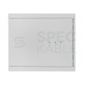 Szafa wisząca RACK 19" 4U 350mm drzwi szklane szara BASIC