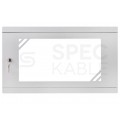 Szafa wisząca RACK 19" 4U 350mm drzwi szklane szara BASIC