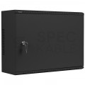 Szafa wisząca RACK 19" 4U+3U DIN typu skrzynka uniwersalna 540x200mm czarna CATV LANBERG