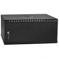 Szafa wisząca RACK 19" 4U 450mm drzwi metalowe czarna BOX