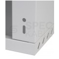 Szafa wisząca RACK 19" 4U 450mm drzwi szklane szara BOX