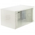 Szafa wisząca RACK 19" 6U 350mm drzwi pełne szara NEKU