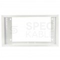 Szafa wisząca RACK 19" 6U 350mm drzwi pełne szara NEKU