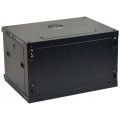 Szafa wisząca RACK 19" 6U 350mm drzwi szklane czarna NEKU TS BOX