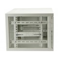 Szafa wisząca RACK 19" 6U 400mm drzwi szklane szara GT