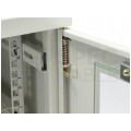 Szafa wisząca RACK 19" 6U 400mm drzwi szklane szara GT