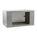 Szafa wisząca RACK 19" 6U 400mm drzwi szklane szara NEKU