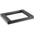 Szafa wisząca RACK 19" 6U 450mm drzwi szklane czarna NEKU TS BOX