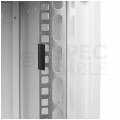 Szafa wisząca RACK 19" 7U 400mm drzwi szklane szara SOHO-BOX MIRSAN