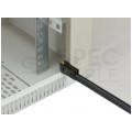 Szafa wisząca RACK 19" 9U 240mm drzwi szklane szara NEKU