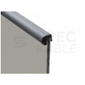 Szafa wisząca RACK 19" 9U 240mm drzwi szklane szara NEKU