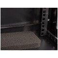 Szafa wisząca RACK 19" 9U 450mm drzwi pełne czarna NEKU TS BOX