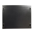Szafa wisząca RACK 19" 9U 450mm drzwi pełne czarna NEKU TS BOX